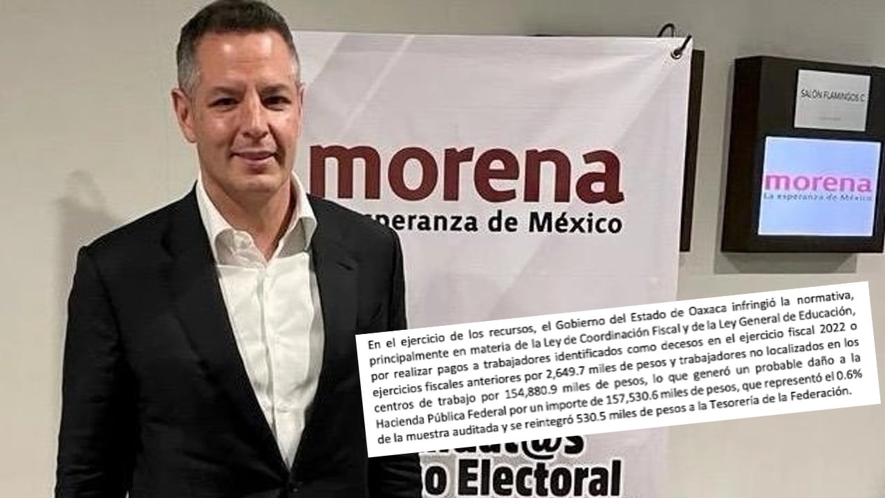 Alejandro Murat durante su registro en Morena.