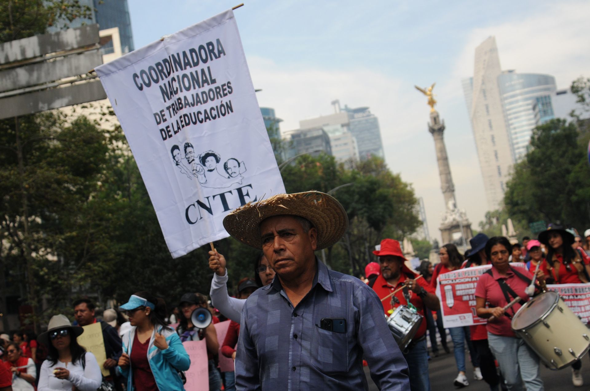 Marcha de la CNTE. (Cuartoscuro)