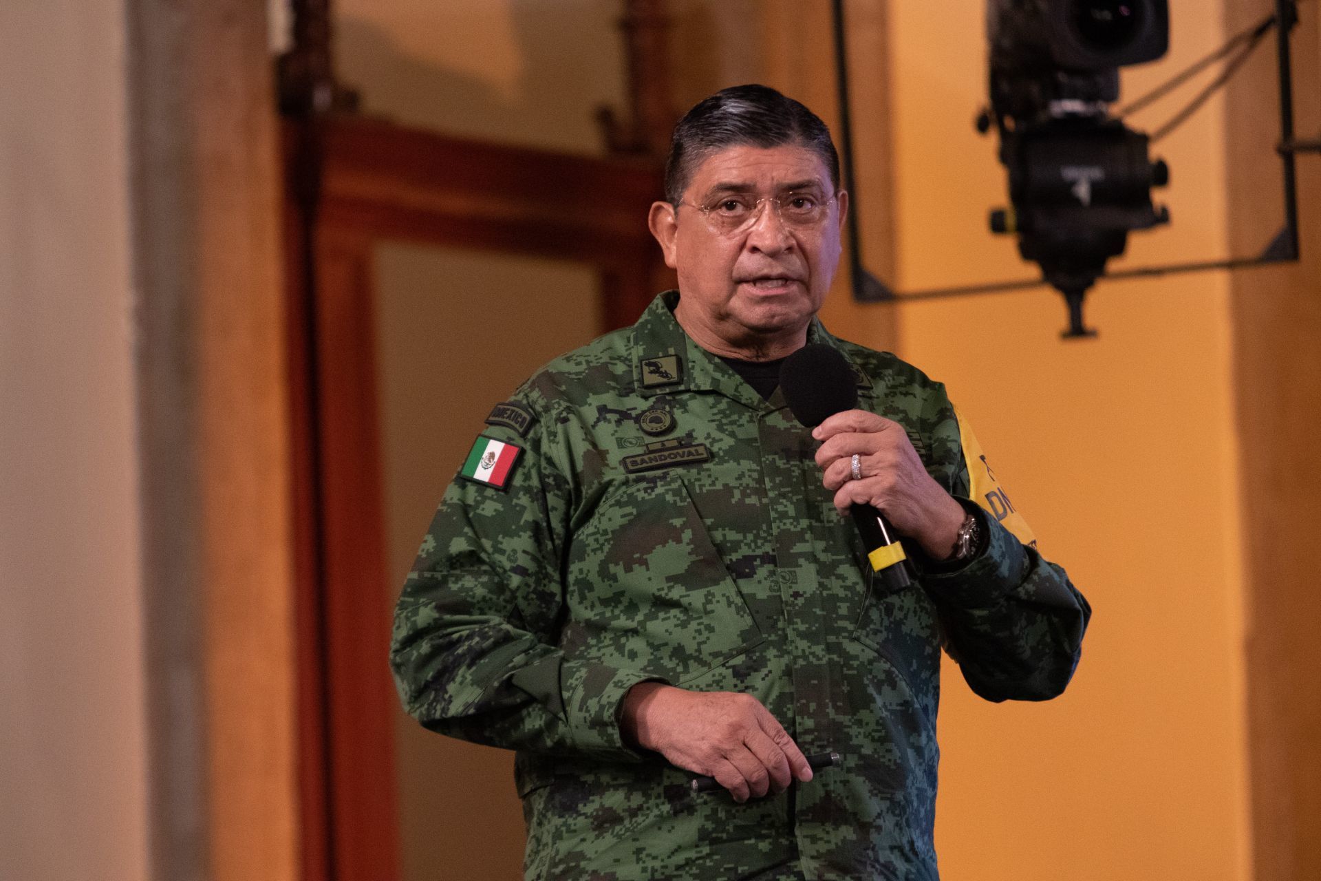 Luis Crecencio Sandoval, secretario de la Defensa Nacional (SEDENA),.