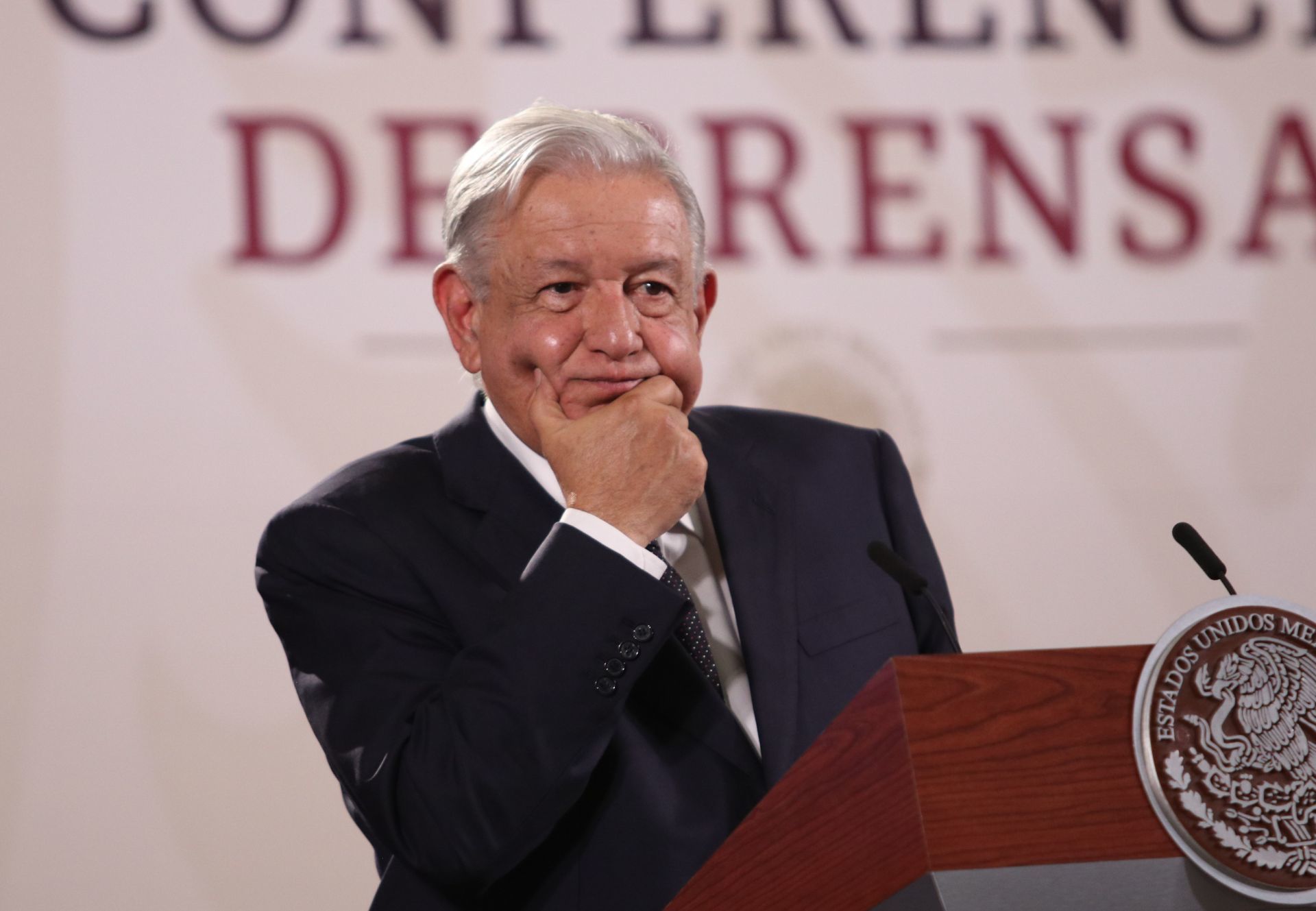 Andrés Manuel López Obrador en la mañanera. (Cuartoscuro)