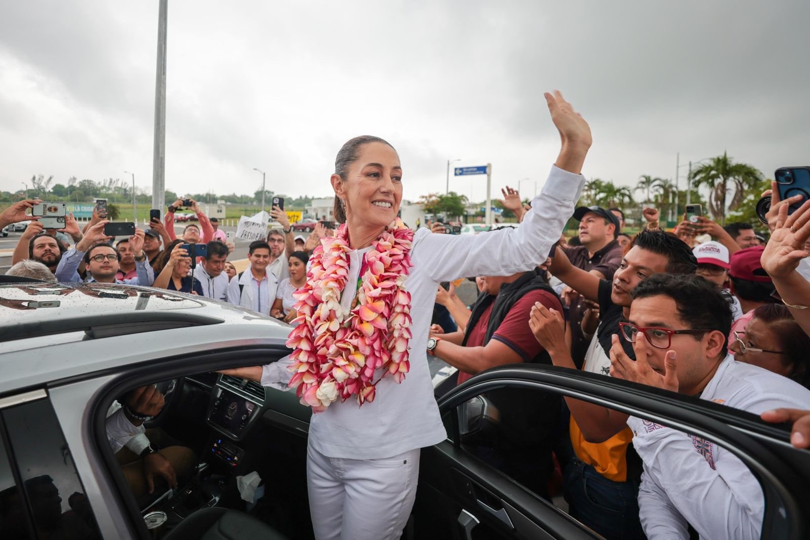 Claudia Sheinbaum en Minatitlán.