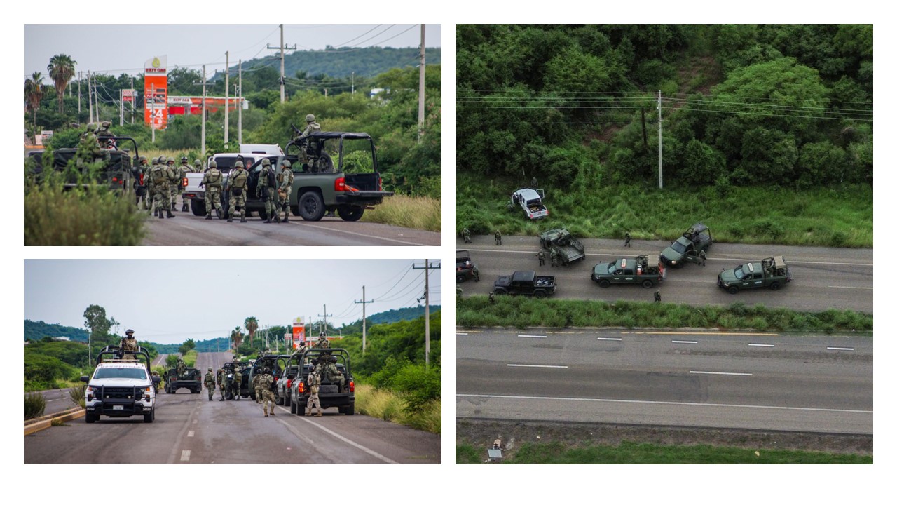 Ejército y Guardia Nacional tratan de contener enfrentamientos en Culiacán. (Cuartoscuro)