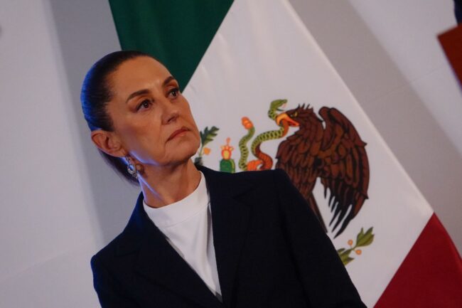 Claudia Sheinbaum, presidenta de México, durante la conferencia Mañanera al Pueblo. (Cuartoscuro)