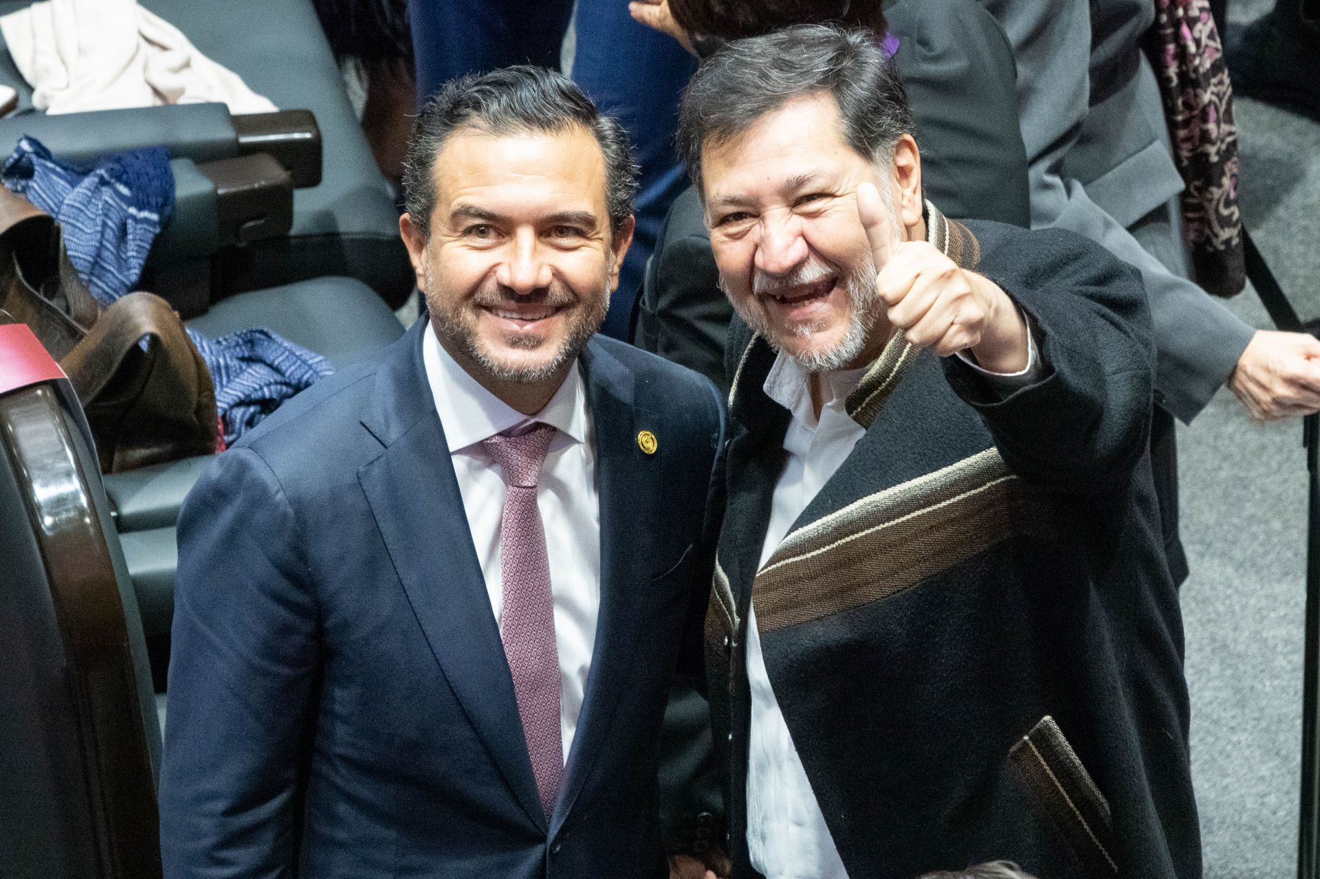 Miguel Ángel Yunes Márquez con Gerardo Fernández Noroña. (Cuartoscuro)