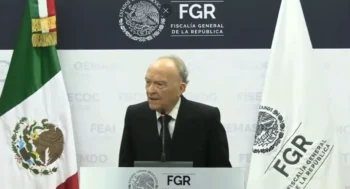 El titular de la FGR Alejandro Gertz Manero.