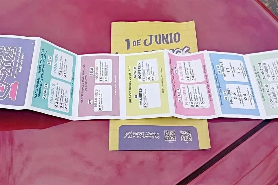 Acordones para la elección judicial.