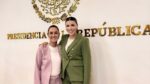 Claudia Sheinbaum con la gobernador de Baja California Marina del Pilar.