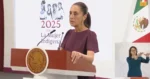 Claudia Sheinbaum durante la mañanera.