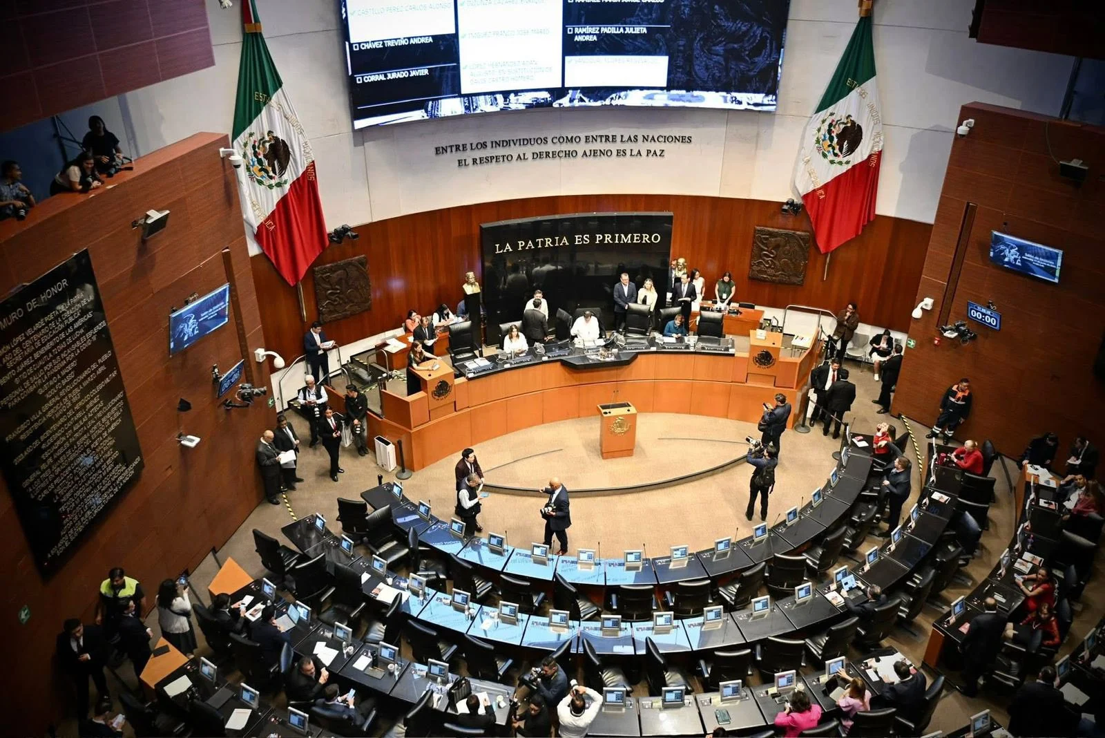 La sesión de la Comisión Permanente.