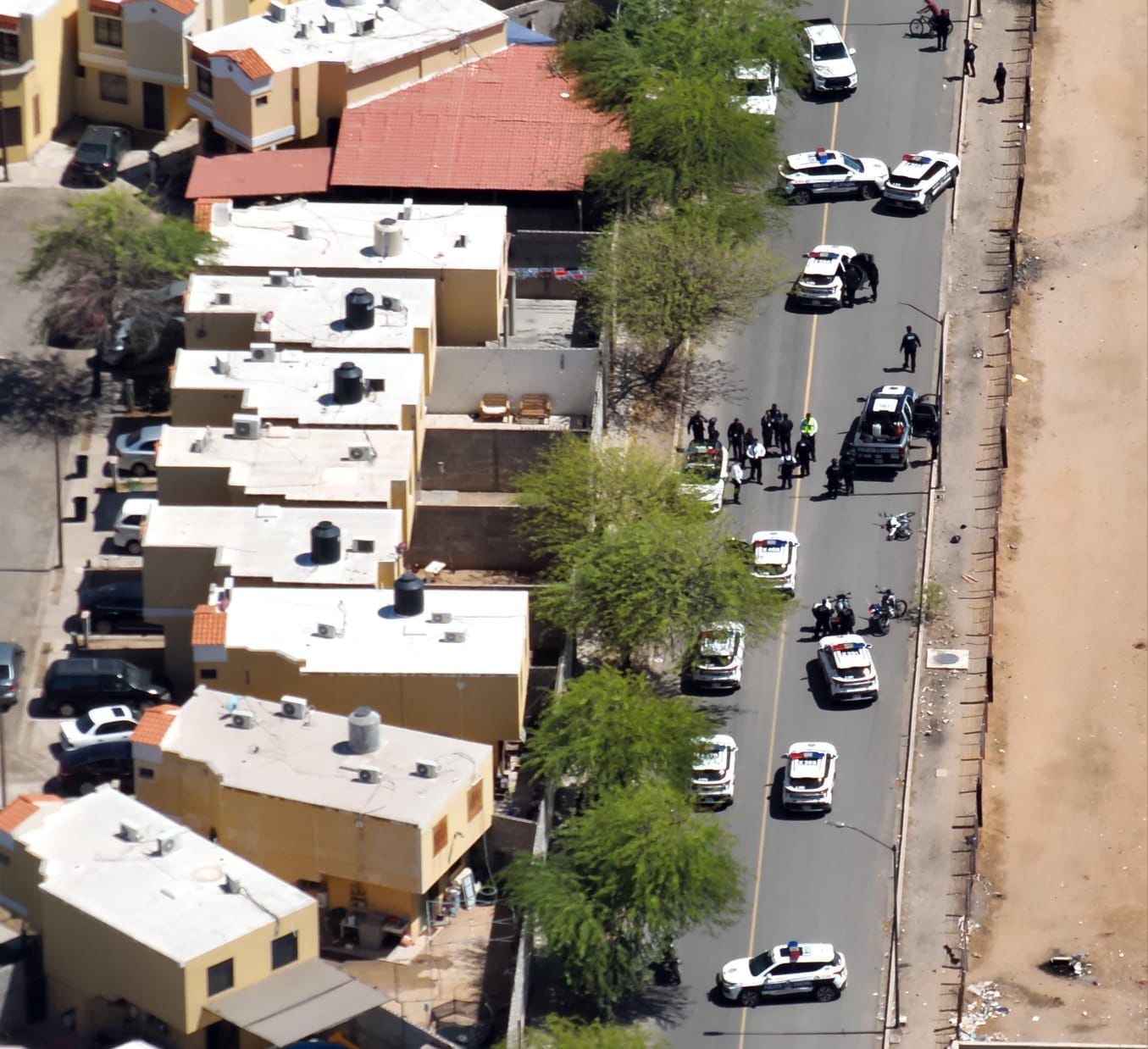 Operativo coordinado con uso de drones tácticos.