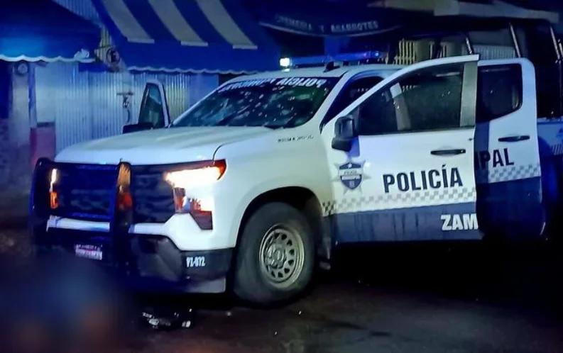 Emboscada a policías de Zamora, Michoacán.