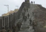 Militares estadounidenses en la frontera con México.
