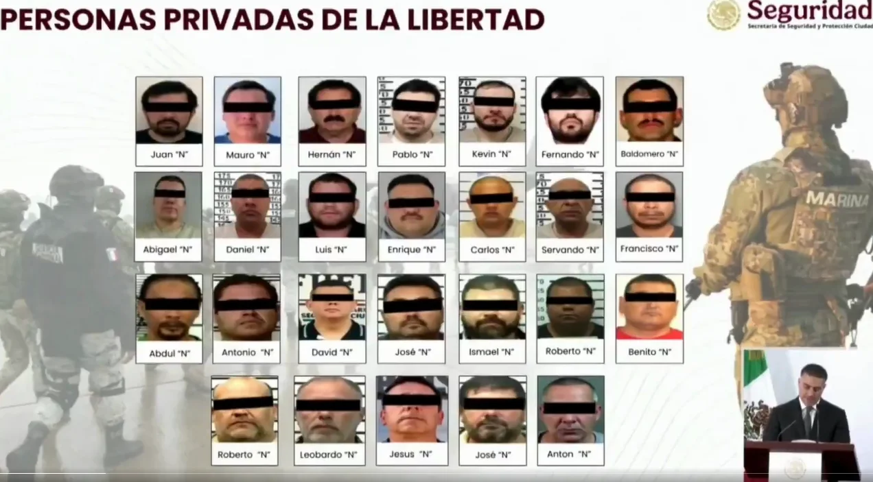 Los delincuentes entregados a Estados Unidos.