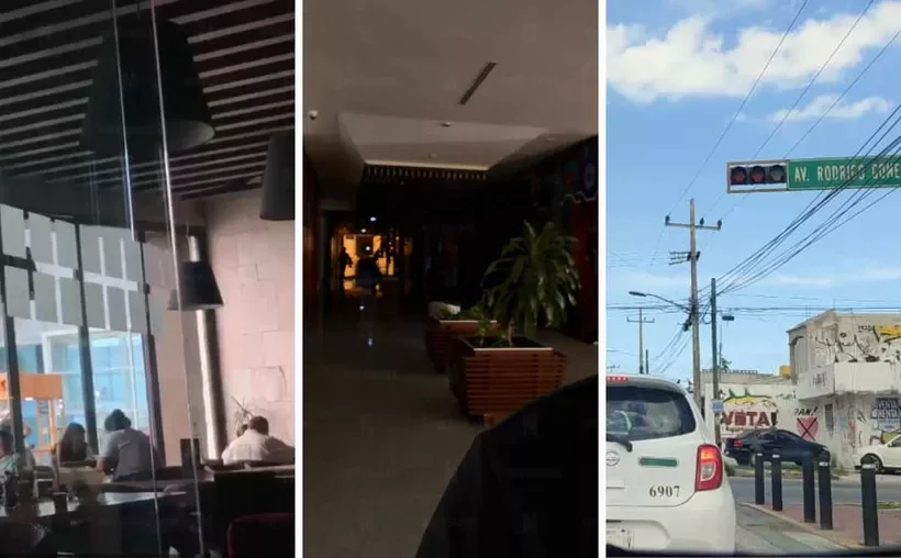 Apagón en a Península de Yucatán.