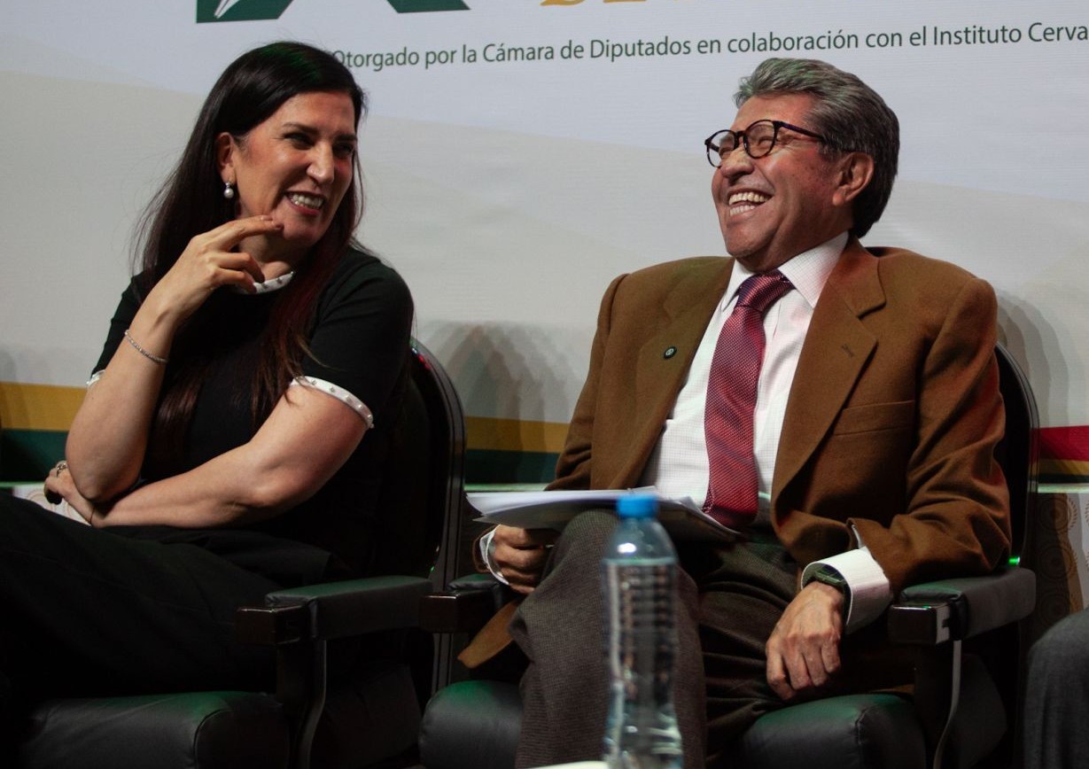 Kenia López Rabadán y Ricardo Monreal. (Archivo/Cuartoscuro)