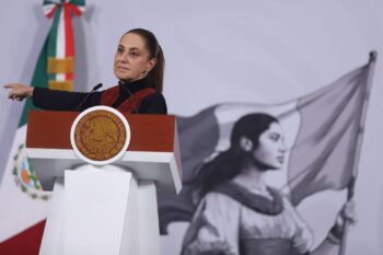 Claudia Sheinbaum en la conferencia matutina.