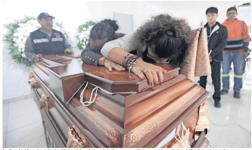 Velan a una de las 14 víctimas del descarrilamiento del Tren Interoceánico.