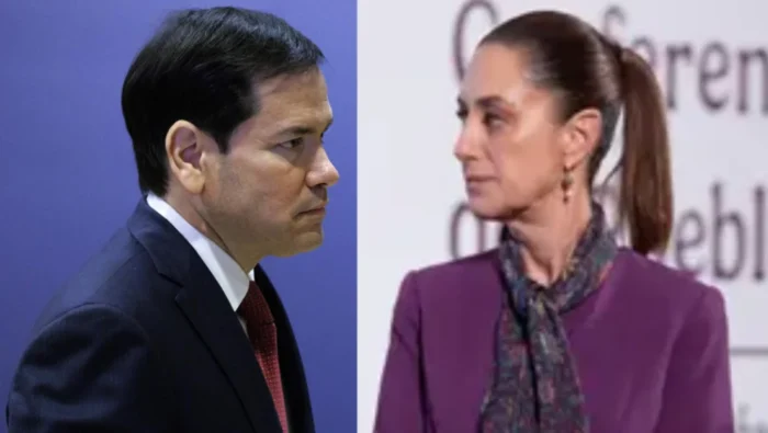 Marco Rubio y Claudia Sheinbaum.
