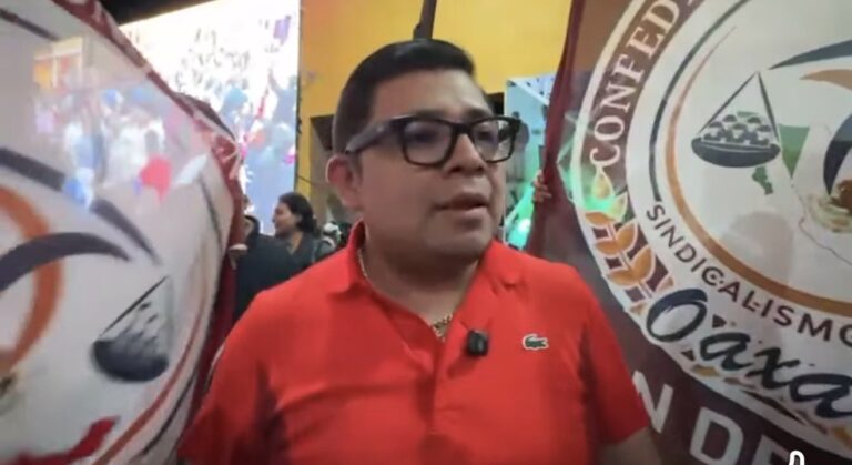El líder transportista de Oaxaca Iván Tomás Luis Villaseca.