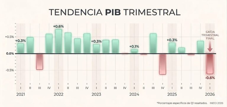Tendencia del PIB trimestral.