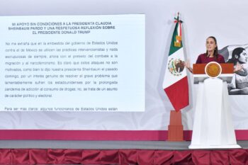 Sheinbaum coincide con López Obrador sobre las presiones internas que rodean a Donald Trump Sheinbaum coincide con López Obrador sobre las presiones internas que rodean a Donald Trump