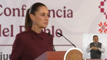 Claudia Sheinbaum durante la mañanera. Claudia Sheinbaum durante la mañanera.